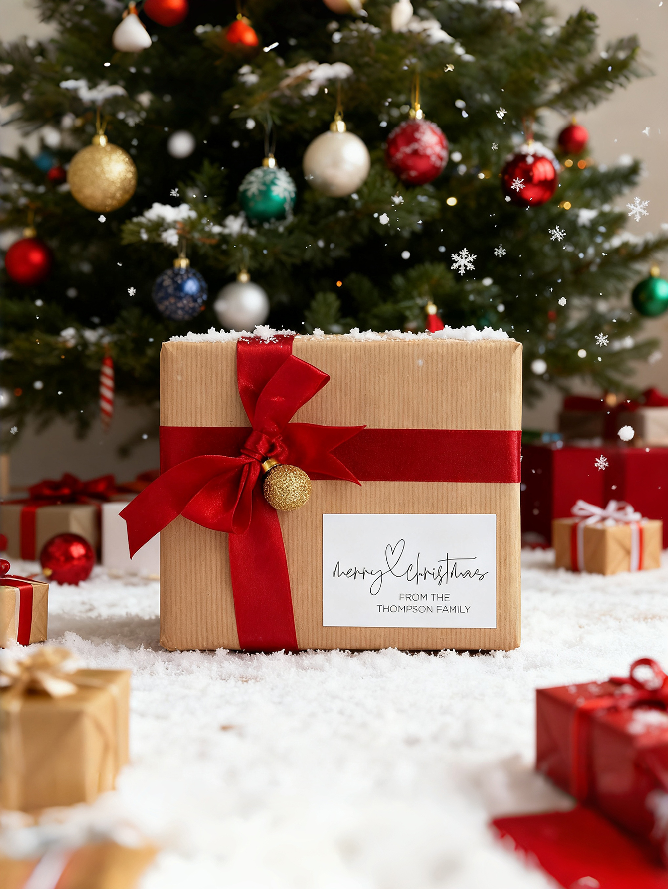 Custom Christmas Gift Sealing Stickers